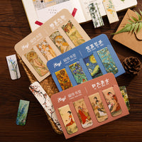 Creative Oil Painting Magnetic Bookmarks - Van Gogh Monet Masterpiece Collection
