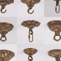 Antique Brass Ceiling Hook for Lanterns, Bird Cages, Planters, and Decorations