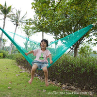 Outdoor Anti-Roll Hammock Portable Camping Single Person Leisure Net Bed