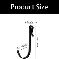 Stainless Steel Pegboard Hooks for Kitchen and Balcony Storage Shelves, No-Drill Installation