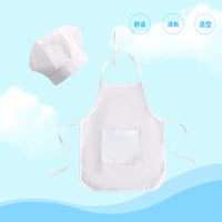 Kids' Chef Costume Set with Apron and Hat for Photography & Role Play