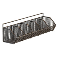 Wall-Mounted Kitchen Organizer Rack for Spices, Ginger, Garlic - Punch-Free Storage Basket