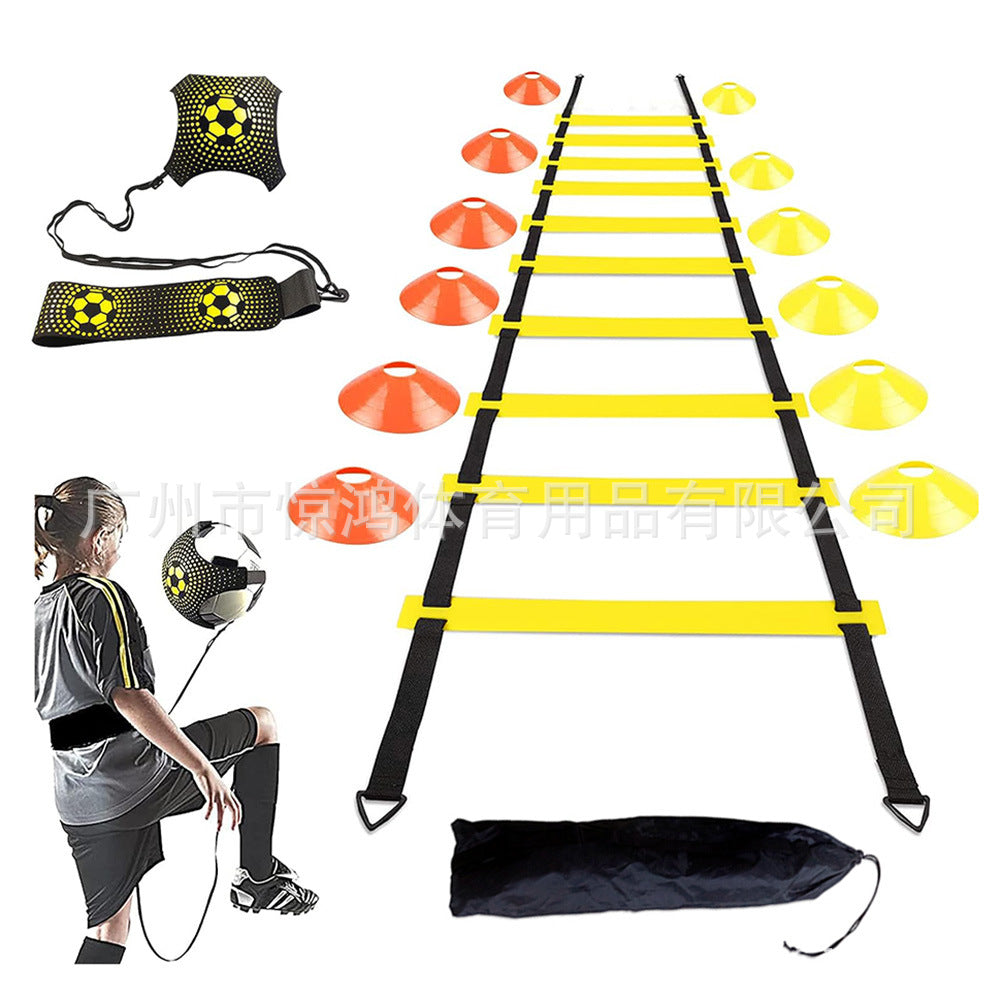 Soccer Basketball Training Equipment Set - Agility Ladder, Cones, Hurdles, Resistance Parachute, Agility Ring for Speed & Fitness