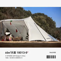 Large Outdoor Waterproof Sunshade Canopy for Camping and Beach