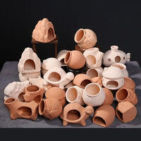 Aquarium Fish Tank Decor Breeding Cave Ceramic Shelter for Cichlids and Small Fish
