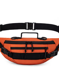 Waterproof Outdoor Sports Waist Bag for Men, Fashionable Running and Fitness Crossbody Pack