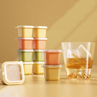 Ice Cube Tray with Lid, Easy Release Square Ice Mold for Home Use, Quick Freeze Ice Box