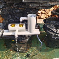 Solar Powered Pond Fountain Pump Aerator for Small Fish Tanks, High Power for Zoos, Flowing Water, Fish Ponds, and Farms
