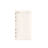 A6 6-Hole Loose Leaf Paper Refills for Notebooks - Lined, Grid, Blank, or Zipper Pouch