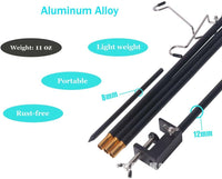 Portable Folding Aluminum Alloy Camping Lantern Stand for Outdoor Lighting