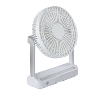 6-inch Desktop Oscillating Mini Fan with Night Light, Portable for Camping and Kitchen