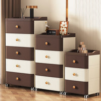 Multi-layer Drawer Storage Cabinet with Wheels, Thickened Plastic Organizer for Home Bedroom
