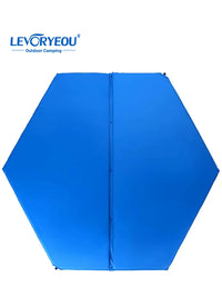 Self-Inflating Hexagonal Camping Mat, 5cm Thick, Moisture-Proof, Portable Sleeping Pad for Outdoor Activities