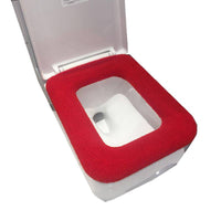 Thickened Knitted Square Toilet Seat Cover for Home Use