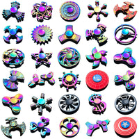 Colorful Zinc Alloy Hand Spinner Fidget Toy for Stress Relief
