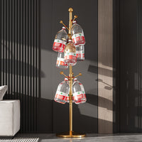 Stainless Steel Freestanding Garment Rack with Hooks for Bedroom and Living Room