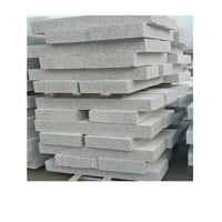 Granite Kerbstone for Road Edging and Municipal Engineering, Sesame Grey/White Flamed Finish