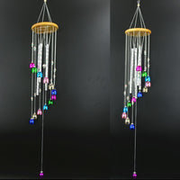 Colorful Wooden & Aluminum Tube Wind Chime for Home Decor and Blessings