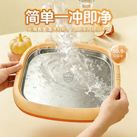 Happy Flavor Fried Yogurt Machine, Mini Non-Electric Ice Cream Maker for Kids, DIY Smoothie and Slushie Plate