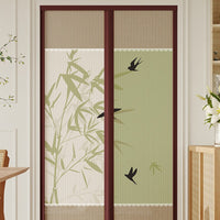 Magnetic Screen Door Curtain for Mosquito Protection, Self-Adhesive, Punch-Free Installation