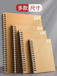 Thick Hardcover Spiral Sketchbook for Artists and Students, A4/A3/16K/32K Drawing Pad