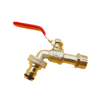 Outdoor Brass Washing Machine Faucet with Quick-Open Handle for Garden and Home Use