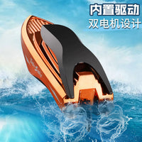 Mini Electric High-Speed RC Boat for Kids, Powerful Remote Control Yacht Toy