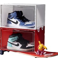Stackable Clear Shoe Storage Boxes with Lid, Dustproof Plastic Shoe Organizer for Sneakers and High-Tops