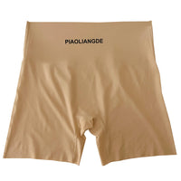 Women's Ice Silk High-Waist Tummy Control Safety Shorts with Hip Lift