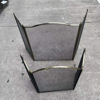 European-Style Folding Fireplace Screen, Metal Fire Guard, Heat-Resistant Barrier