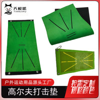 Golf Hitting Mat with Swing Practice and Divot Training for Indoor Outdoor Use
