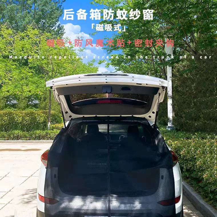 Magnetic Car Window Screens for Mosquito Protection and Sun Shade, SUV/MPV Tailgate Ventilation Net