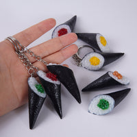 Realistic Japanese Sushi Food Model Keychain or Ornament - Salmon Roe, Crab Roe, Minced Meat Designs