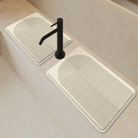 Diatomaceous Earth Faucet Absorbent Mat for Kitchen and Bathroom Sinks - Quick Dry, Waterproof Countertop Protector