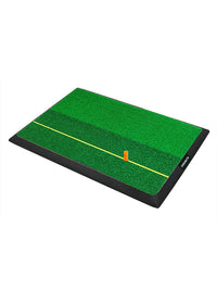 New Golf Hitting Mat Dual-Color Grass Non-Slip Rubber Base Golf Swing Practice Mat Customizable Logo