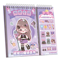 Kabaxiong DIY Princess Dress-Up Sticker Book for Girls