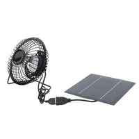 Portable 5W Solar Panel with 5V Output for Outdoor Cooling Fan and Charging