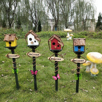 Decorative Garden Birdhouse Villa Outdoor Yard Ornament