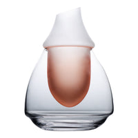 Frosted Inner Liner Ice Wine Decanter Set with Measuring Dispenser for Liquor