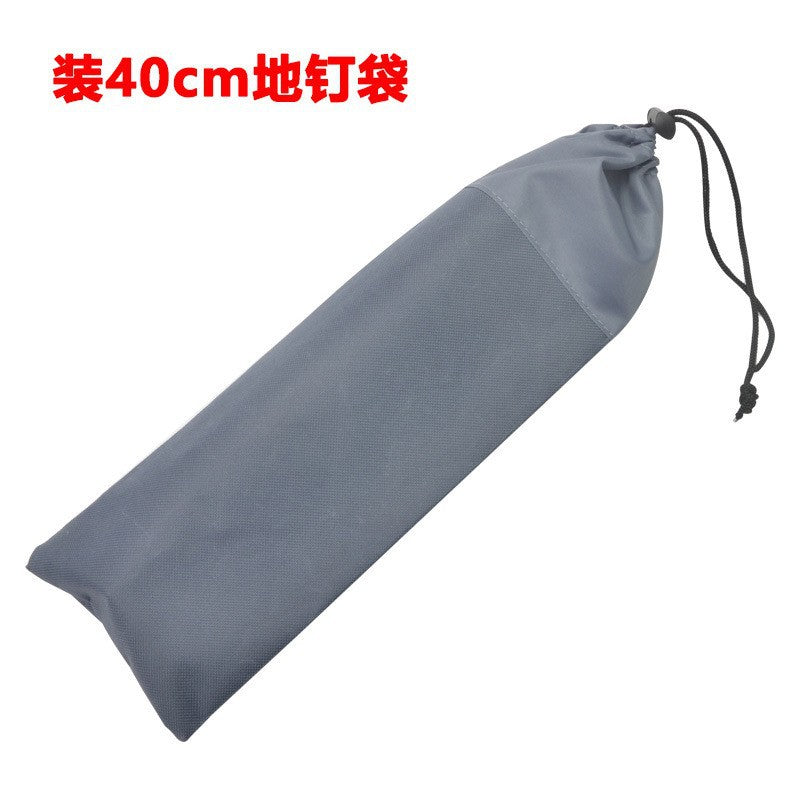 Outdoor 40cm Ground Peg Storage Bag Thickened Oxford Cloth Camping Tent Stake Organizer