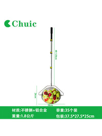 Chuic Tennis Ball Collector, Rolling Picker Upper, Portable Telescopic Ball Retriever for Quick Collection