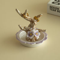 Ceramic Jewelry Display Stand for Rings, Bracelets, and Necklaces - Decorative Home Organizer