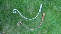 Heavy Duty Cast Iron Wall Hook for Hanging Lanterns, Wind Chimes, and Planters