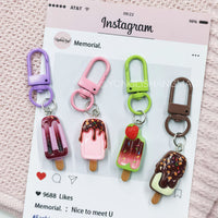 Cartoon Ice Pop Keychain for Bags and Gifts
