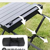 Portable Outdoor Roll-Up Camping Table for BBQ Picnic and Travel