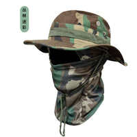 Tactical Camouflage Boonie Hat and Full Face Mask Set for Outdoor Activities