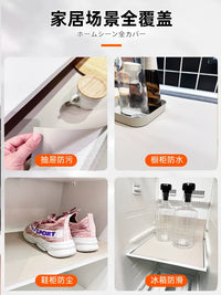 Waterproof Non-Slip Drawer Liner for Cabinets, Refrigerators, and Wardrobes - Food Grade