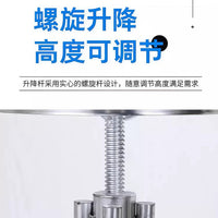 Commercial Stainless Steel Swivel Lift Stool for Workshops, Labs, and Medical Facilities