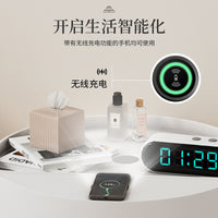 Smart Wireless Charging Nightstand with Storage Cabinet