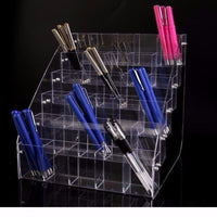 Acrylic Pen Holder and Stationery Display Organizer with Multiple Tiers